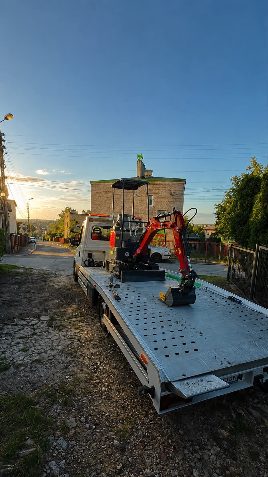 Transport minikoparki lawetą HOL PRO